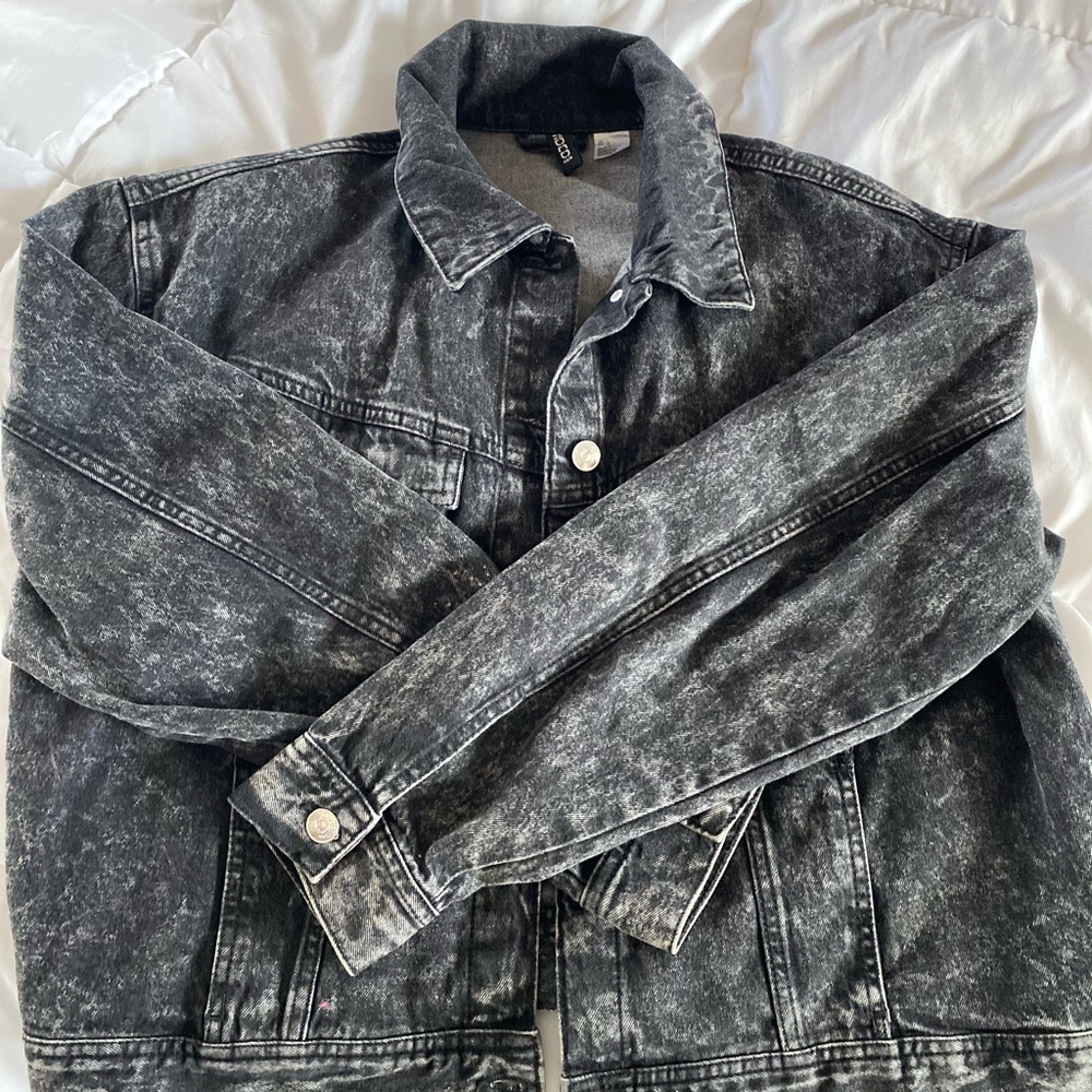 H&M washed denim jacket